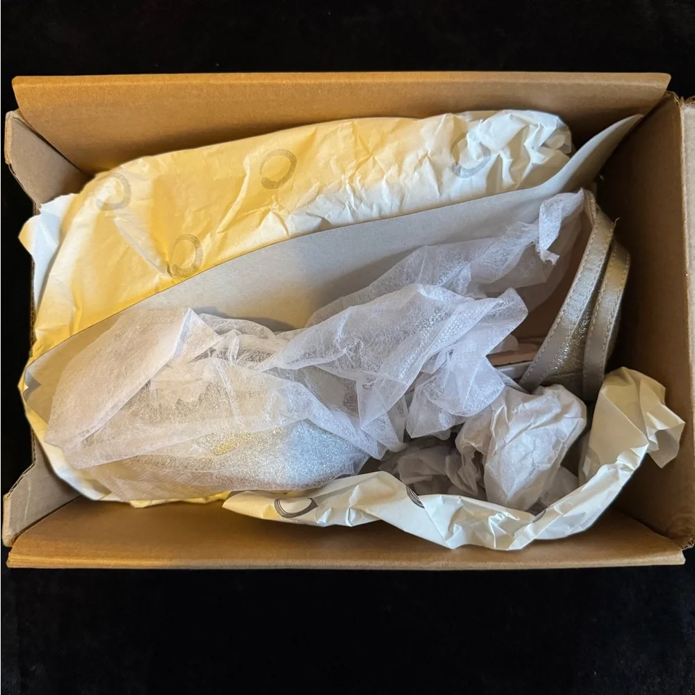 NIB DSW Silver Glitter Heels - Picture 10 of 10